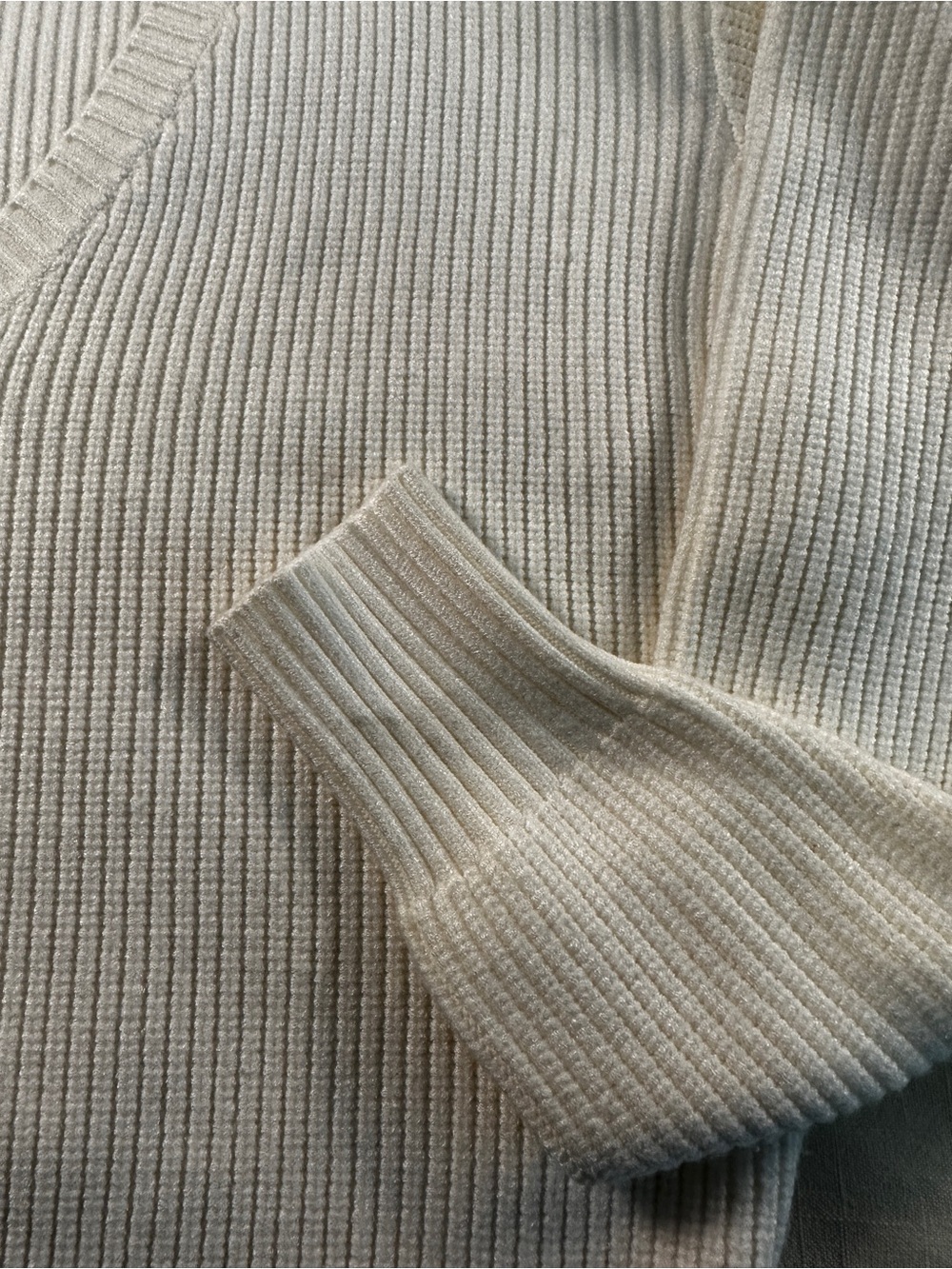 Good American white Ribbed Knit Sweater - Picture 2 of 7
